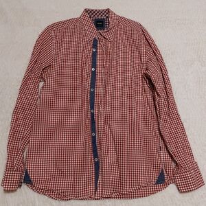 Hugo Boss Gingham Plaid Button Down Shirt